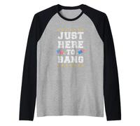 Juste Ici pour Frapper Le 4 Juillet Drapeau américain Manche Raglan