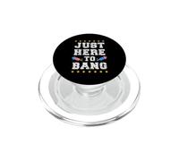 Juste Ici pour Frapper Le 4 Juillet Drapeau américain PopSockets PopGrip pour MagSafe