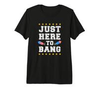 Juste Ici pour Frapper Le 4 Juillet Drapeau américain T-Shirt Haut de Gamme