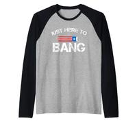 Juste Ici pour Frapper Un pétard Le 4 Juillet Drapeau Manche Raglan