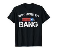 Juste Ici pour Frapper Un pétard Le 4 Juillet Drapeau T-Shirt