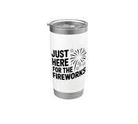 Juste ici pour la fête des passionnés de feux d'artifice Gobelet isotherme en acier inoxydable double paroi