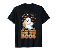 Juste Ici pour Les boos, des fêtes de fantômes drôles T-Shirt