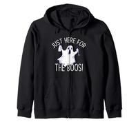 Juste Ici pour The BOOS Halloween Ghost Drinking Booze Meme Sweat à Capuche
