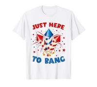 Juste là pour Faire exploser Un feu d'artifice Patriotique Amusant du 4 Juillet T-Shirt