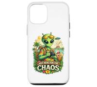 Juste là pour Le Chaos Funny Alien Tourist Coque pour iPhone 12/12 Pro