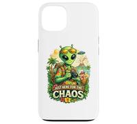Juste là pour Le Chaos Funny Alien Tourist Coque pour iPhone 13