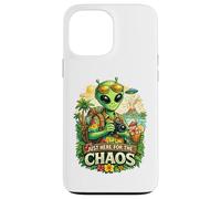 Juste là pour Le Chaos Funny Alien Tourist Coque pour iPhone 13 Pro Max