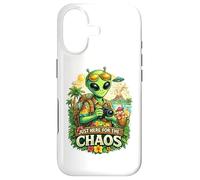 Juste là pour Le Chaos Funny Alien Tourist Coque pour iPhone 17