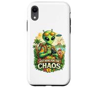 Juste là pour Le Chaos Funny Alien Tourist Coque pour iPhone XR