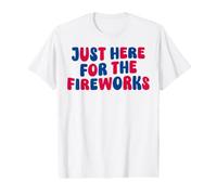 Juste là pour Les Feux d'artifice, drôles d'hommes et de Femmes, Le 4 Juillet T-Shirt Graphique avec Valeur