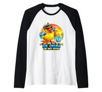 Juste là pour The Free Ice Cream Duck H Hunting Funny Cruise Manche Raglan