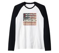 Juste Les valeurs patiotiques américaines, Pas Les républicains ou Les démocrates Manche Raglan