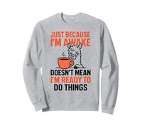 Juste Parce Que Je suis réveillé ne Signifie Pas Que Je suis prêt à Faire Les Choses Sweatshirt