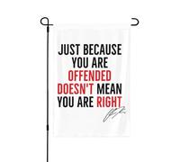 JUSTE PARCE QUE VOUS ÊTES OFEENDSD Drapeau de jardin drôle Drapeaux de jardin 12x18 Drapeau de décoration de jardin do