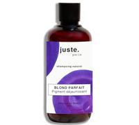 Juste Paris - Shampoing violet dejaunisseur 250 ml - Blond parfait - Neutralise les reflets jaunes - Éclat et hydratation - Pour cheveux blonds, gris et décolorés