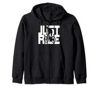 Juste Rouler Vélo Montagne Humour Aventure Amusant Sweat à Capuche