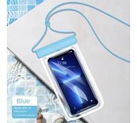 Juste transparente pour téléphone portable à écran tactile de moins de 7.0 pouces,étui étanche en poudre pour la natation - Type Sky Blue