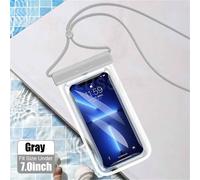 Juste transparente pour téléphone portable à écran tactile de moins de 7.0 pouces,étui étanche en poudre pour la natation - Type grey