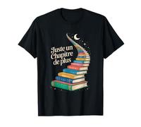 Juste Un Chapitre De Plus - Escalier de Livres vers la Lune T-Shirt