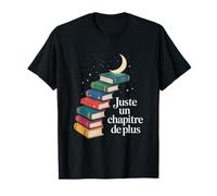 Juste Un Chapitre De Plus - Escalier de Livres vers la Lune T-Shirt