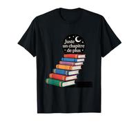 Juste Un Chapitre De Plus - Escalier de Livres vers la Lune T-Shirt