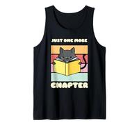 Juste Un chapitre de Plus, Un Mignon Amateur de Livres sur Les Chats en Train de Lire Débardeur