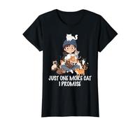 Juste Un Chat de Plus, Je Le promets à Un Amoureux des Chats, Homme, garçon, Chat, Papa T-Shirt Graphique avec Valeur, Femme, Noir, S
