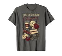 Juste Un Dernier Chapitre Café Livres Lectrice Vintage T-Shirt