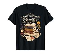 Juste Un Dernier Chapitre Café Livres Lectrice Vintage T-Shirt