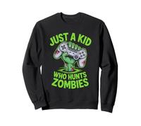 Juste Un Gamin Qui Chasse Les Zombies pour Halloween Sweatshirt