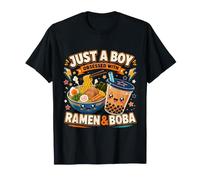 Juste Un garçon obsédé par Le thé à Bulles Ramen et Boba Otaku T-Shirt