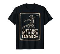 Juste Un garçon Qui Aime la Danse Boy Dancer Son Petit-Fils Dansant T-Shirt