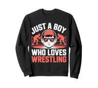 Juste Un garçon Qui Aime la Lutte, catcheur, Lutte pour Enfants Sweatshirt