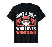 Juste Un garçon Qui Aime la Lutte, catcheur, Lutte pour Enfants T-Shirt