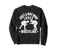 Juste Un garçon Qui Aime la Lutte, Funny Wrestler Kid Boy Sweatshirt