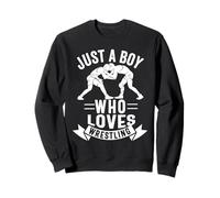 Juste Un garçon Qui Aime la Lutte, Funny Wrestler Kid Boy Sweatshirt