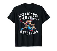Juste Un garçon Qui Aime la Lutte, Funny Wrestler Kid Boy T-Shirt