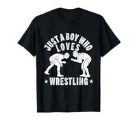 Juste Un garçon Qui Aime la Lutte, Funny Wrestler Kid Boy T-Shirt