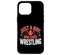 Juste Un garçon Qui Aime la Lutte, garçons et Enfants, Wrestler Boy Coque pour iPhone 16 Pro Max