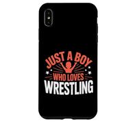 Juste Un garçon Qui Aime la Lutte, garçons et Enfants, Wrestler Boy Coque pour iPhone XS Max