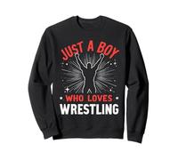 Juste Un garçon Qui Aime la Lutte, garçons et Enfants, Wrestler Boy Sweatshirt