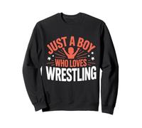 Juste Un garçon Qui Aime la Lutte, garçons et Enfants, Wrestler Boy Sweatshirt