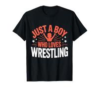 Juste Un garçon Qui Aime la Lutte, garçons et Enfants, Wrestler Boy T-Shirt