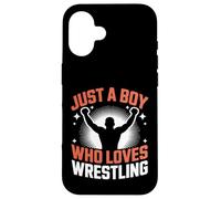 Juste Un garçon Qui Aime la Lutte, Le Sport, Le Divertissement et la Lutte Coque pour iPhone 16