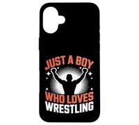 Juste Un garçon Qui Aime la Lutte, Le Sport, Le Divertissement et la Lutte Coque pour iPhone 16 Plus