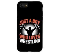 Juste Un garçon Qui Aime la Lutte, Le Sport, Le Divertissement et la Lutte Coque pour iPhone SE (2020) / 7/8