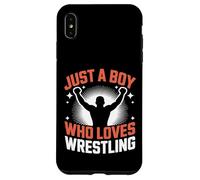Juste Un garçon Qui Aime la Lutte, Le Sport, Le Divertissement et la Lutte Coque pour iPhone XS Max