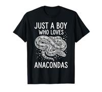 Juste Un garçon Qui Aime l'art des Reptiles Anacondas Snake T-Shirt