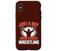 Juste Un garçon Qui Aime Le Catch, Un catcheur drôle Coque pour iPhone X/XS